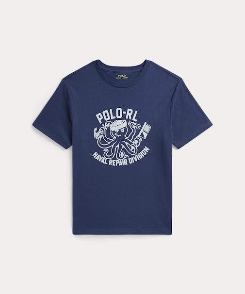 (ボーイズ 8才～20才)コットン ジャージー グラフィック Tシャツ