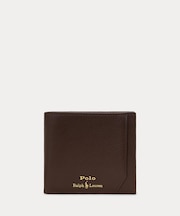 ペブルド レザー ビルフォールド コイン ウォレット