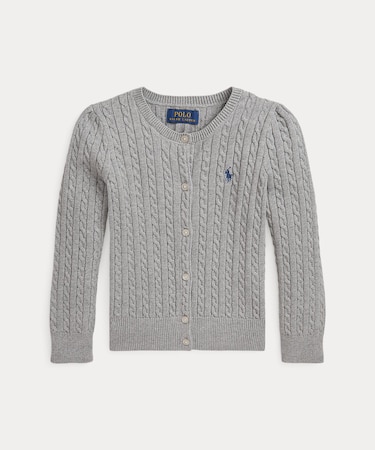 (ガールズ 2才～6才)ミニ ケーブル コットン カーディガン