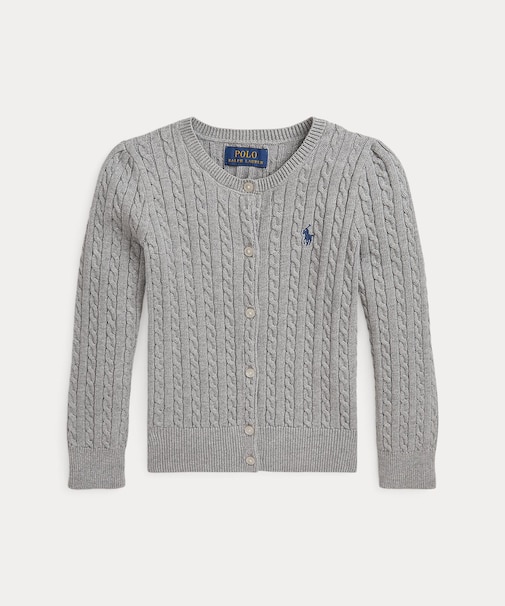 (ガールズ 2才～6才)ミニ ケーブル コットン カーディガン