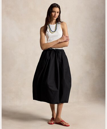 コットン コクーン スカート