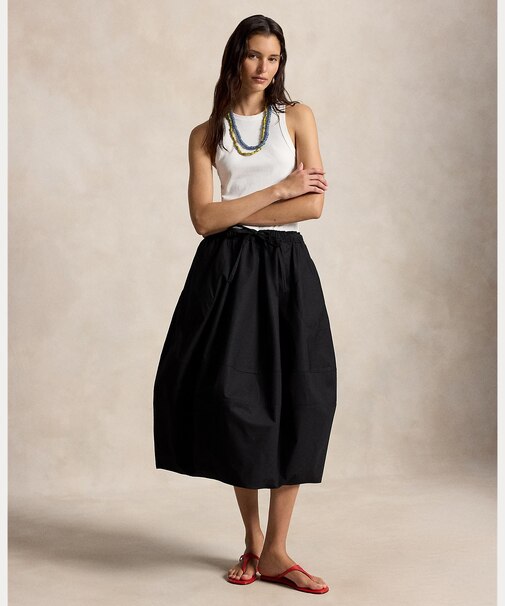 コットン コクーン スカート