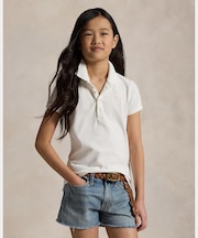 (ガールズ 7才~16才)コットン ポロシャツ