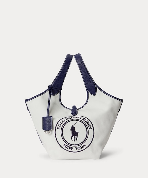 Polo Ralph Lauren　PoloPlayロゴキャンバス トートバッグ Polo Play ロゴ キャンバス トート｜ポロ ラルフ ローレンの通販