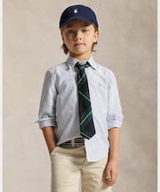 (ボーイズ 2才～7才)ストライプド コットン オックスフォード シャツ