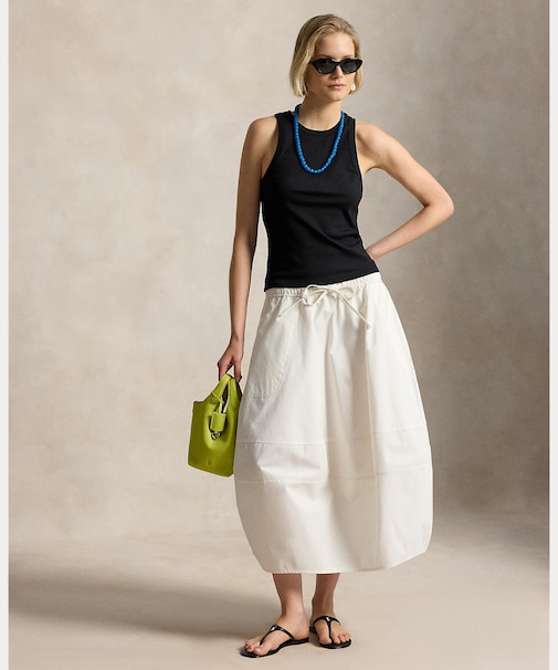 コットン コクーン スカート