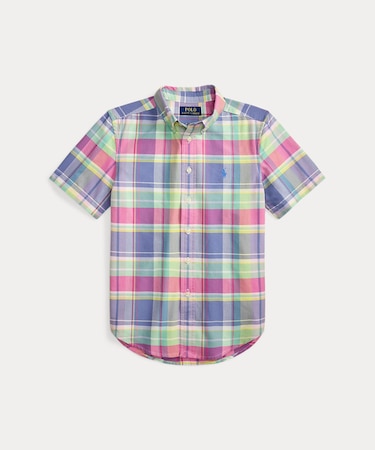 (ボーイズ 8才~20才)チェック コットン オックスフォード シャツ