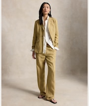 デラヴェ リネン リラックス ストレート パンツ