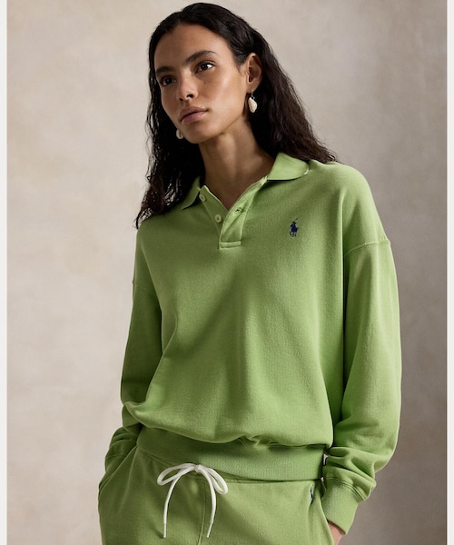 POLO RALPH LAUREN ライトウェイト フリース ロングスリーブポロ ライトウェイト フリース ロングスリーブ ポロ｜ポロ ラルフ ローレン