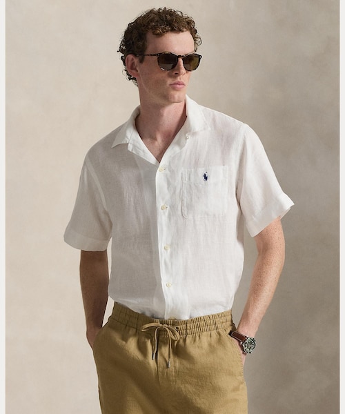 PoloRalphLauren クラシックフィット リネン キャンプシャツ クラシック フィット リネン キャンプ シャツ｜ポロ ラルフ ローレンの