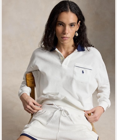 テリー ロングスリーブ ポロシャツ