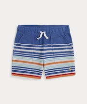 (ボーイズ 2才～7才)ストライプド コットン テリー ショートパンツ