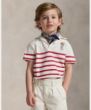 (ボーイズ 2才～7才)Polo ベア ストライプド コットン ポロシャツ