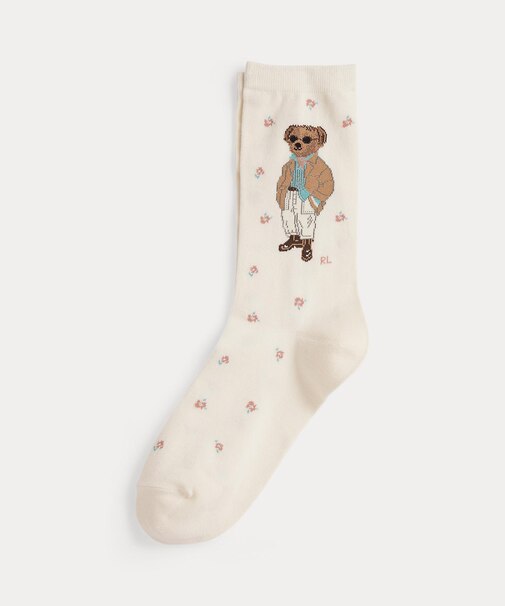Polo ベア フローラル クルー ソックス