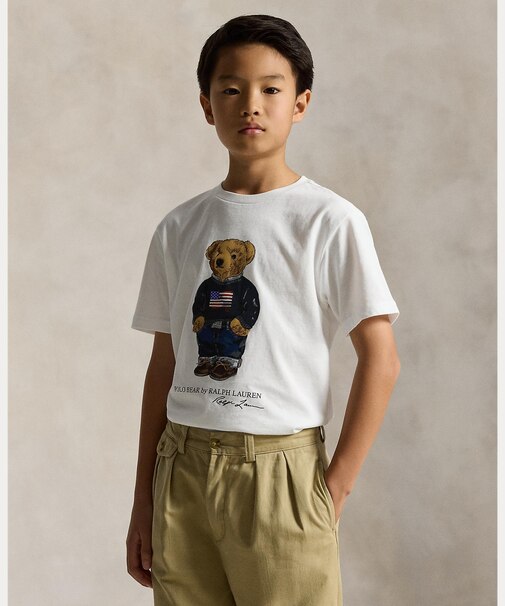 (ボーイズ 8才～20才)Polo ベア コットン ジャージー Tシャツ