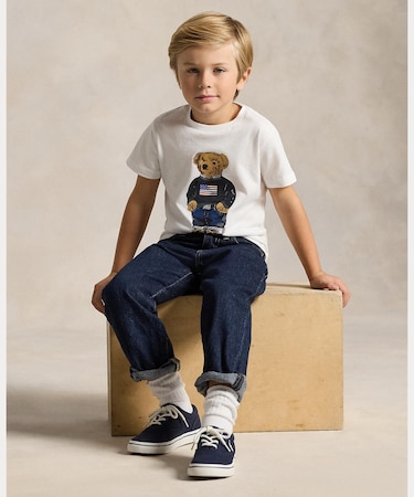(ボーイズ 2才～7才)Polo ベア コットン ジャージー Tシャツ