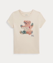 (ガールズ 2才～6才)パッチワーク Polo ベア コットン ジャージー Tシャツ