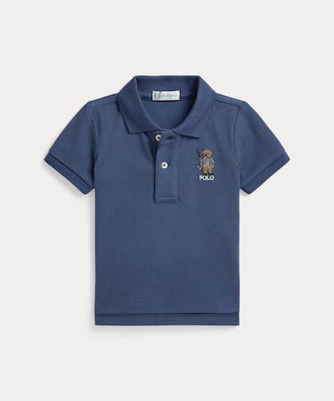 (ベビー)Polo ベア コットン メッシュ ポロシャツ