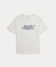(ボーイズ 8才～20才)ロゴ コットン ジャージー Tシャツ