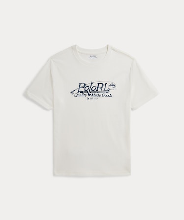 (ボーイズ 8才～20才)ロゴ コットン ジャージー Tシャツ
