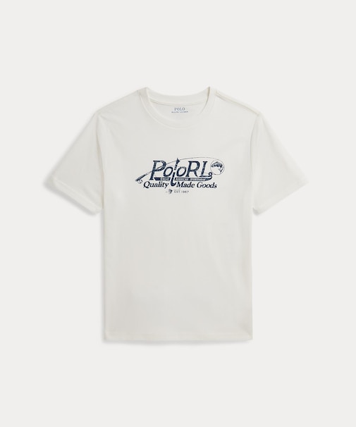 (ボーイズ 8才～20才)ロゴ コットン ジャージー Tシャツ