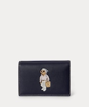 Polo ベア レザー フラップ カード ケース