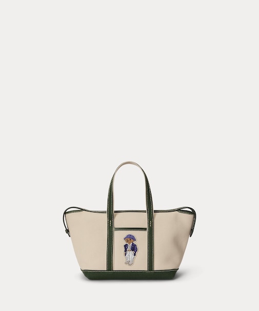 Polo ベア キャンバス ミニ ショッパー トート