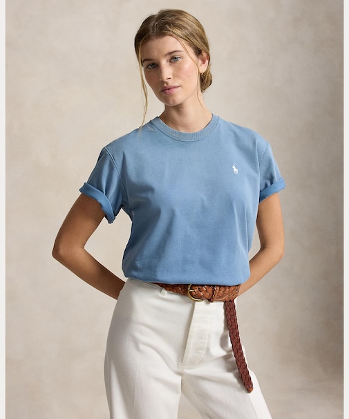 ロゴ コットン ジャージー Tシャツ