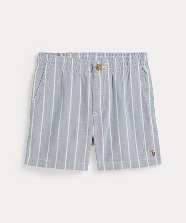 (ボーイズ 2才～7才)Polo プレップスター ストライプド オックスフォード ショートパンツ