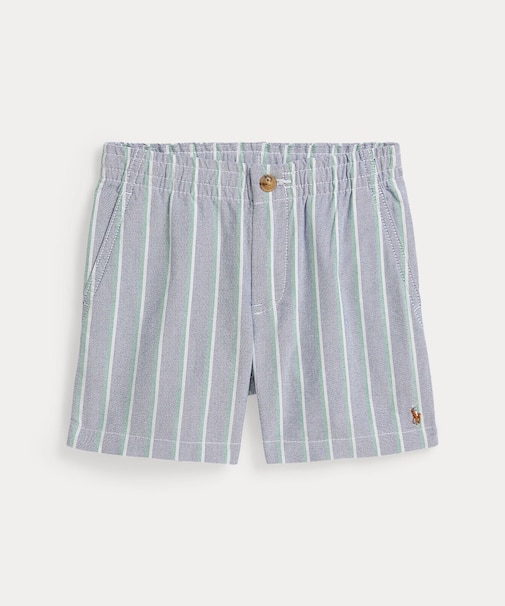 (ボーイズ 2才～7才)Polo プレップスター ストライプド オックスフォード ショートパンツ