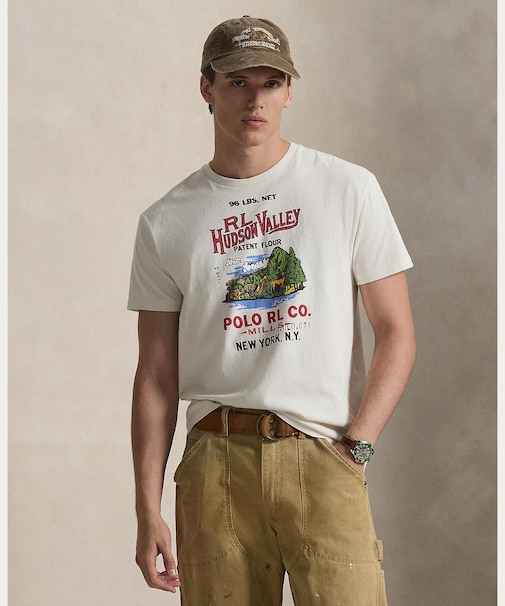 クラシック フィット ジャージー グラフィック Tシャツ