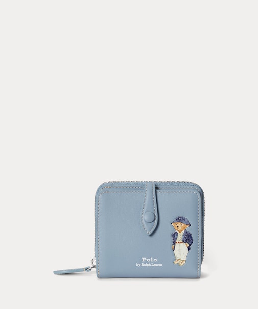 Polo ベア レザー コンパクト ウォレット