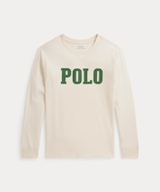 (ボーイズ 8才~20才)ロゴ コットン ロングスリーブ Tシャツ