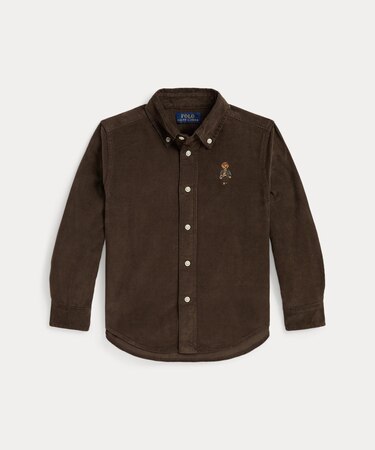 (ボーイズ 2才～7才)Polo ベア コットン コーデュロイ シャツ