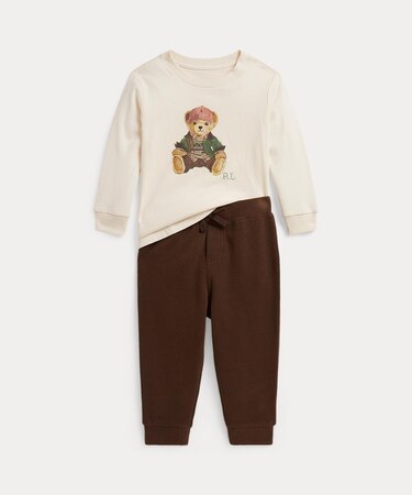 (ベビー)Polo ベア コットン Tシャツ & ジョガー パンツ
