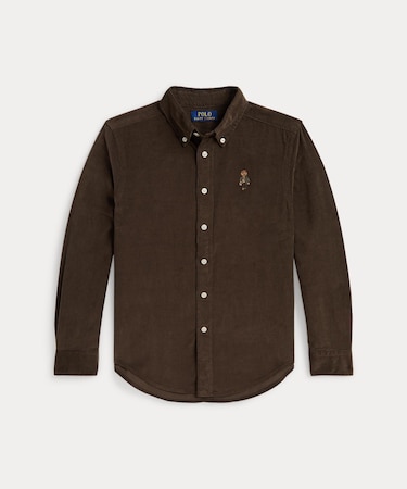 (ボーイズ 8才～20才)Polo ベア コットン コーデュロイ シャツ