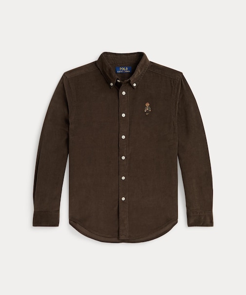 (ボーイズ 8才～20才)Polo ベア コットン コーデュロイ シャツ