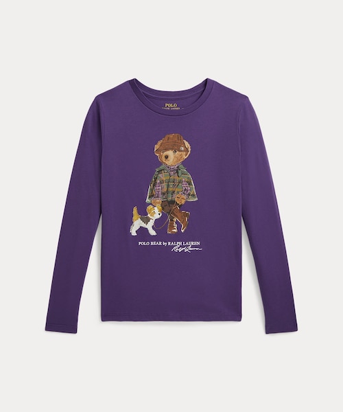 ガールズ 7才～16才)Polo ベア コットン ロングスリーブ Tシャツ｜ポロ