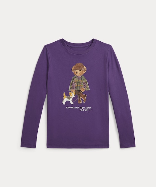 (ガールズ 2才~6才)Polo ベア コットン ロングスリーブ Tシャツ