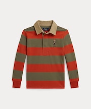 (ボーイズ 2才～7才)Polo ベア コットン ラグビー シャツ