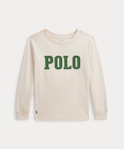 (ボーイズ 2才~7才)ロゴ コットン ロングスリーブ Tシャツ