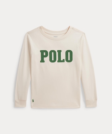 (ボーイズ 2才～7才)ロゴ コットン ロングスリーブ Tシャツ