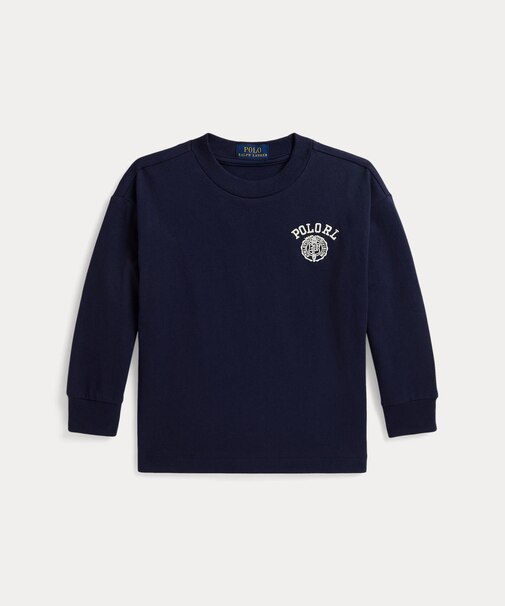 (ボーイズ 2才～7才)ビッグ フィット コットン ロングスリーブ Tシャツ