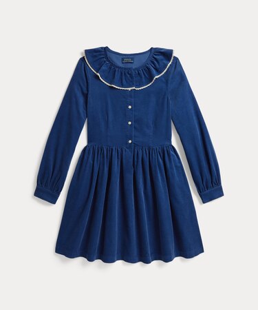 (ガールズ 7才～16才)コットン コーデュロイ シャツドレス
