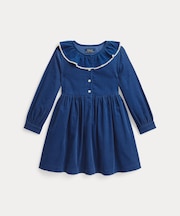 (ガールズ 2才～6才)コットン コーデュロイ シャツドレス