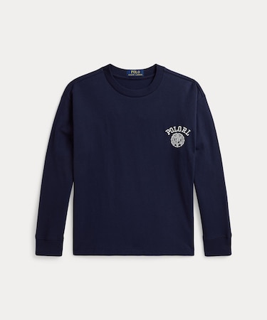 (ボーイズ 8才～20才)ビッグ フィット コットン ロングスリーブ Tシャツ
