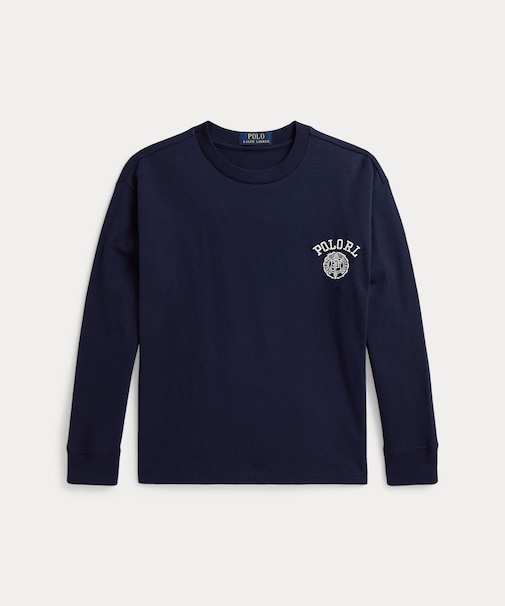 (ボーイズ 8才～20才)ビッグ フィット コットン ロングスリーブ Tシャツ