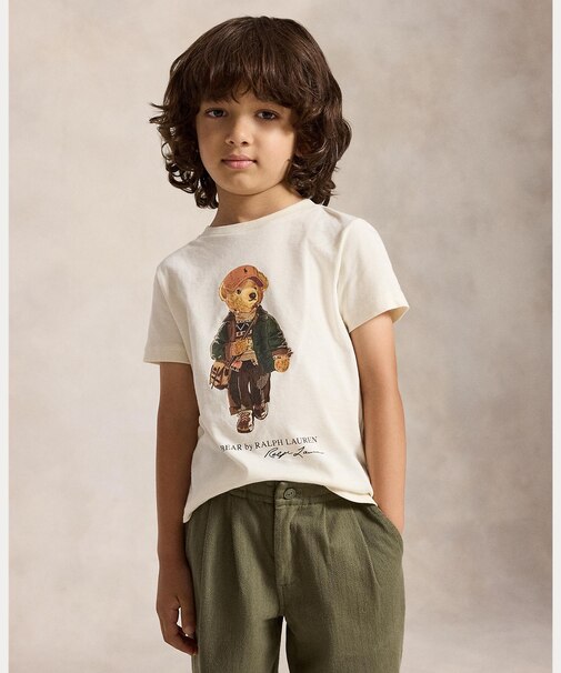 (ボーイズ 2才~7才)Polo ベア コットン ジャージー Tシャツ