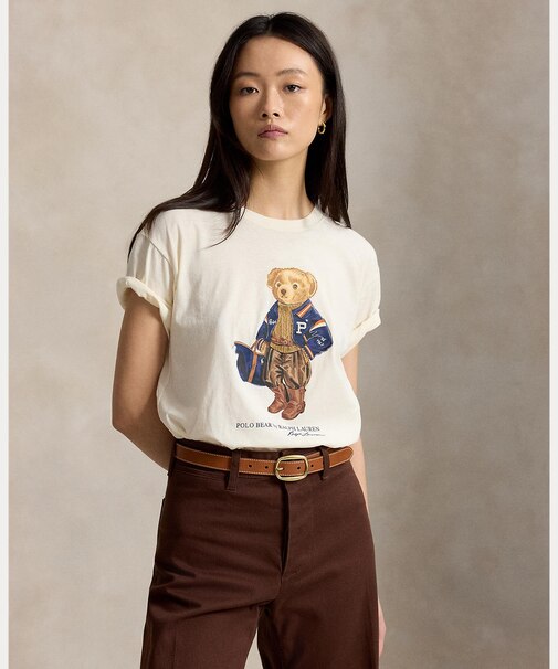 Polo ベア コットン ジャージー Tシャツ