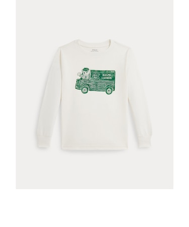 (ボーイズ 2才～7才)Ralph's Coffee Polo ベア ロングスリーブ Tシャツ